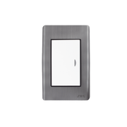 APAGADOR ESCALERA SENCILLO DE 10 A/ 127 V CA ~ 60 HZ / PLACA DE ACERO.-Iluminación-JWJ-JTL-E7502-Bsai Seguridad & Controles