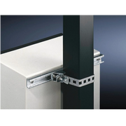 JUEGO DE 2 HERRAJES METÁLICOS PARA FIJACIÓN DE GABINETES LÍNEA PST DE 80 CM DE ANCHO. APLICABLE EN POSTE CUADRADO O CIRCULAR.-Racks y Gabinetes-PRECISION-Bsai Seguridad & Controles