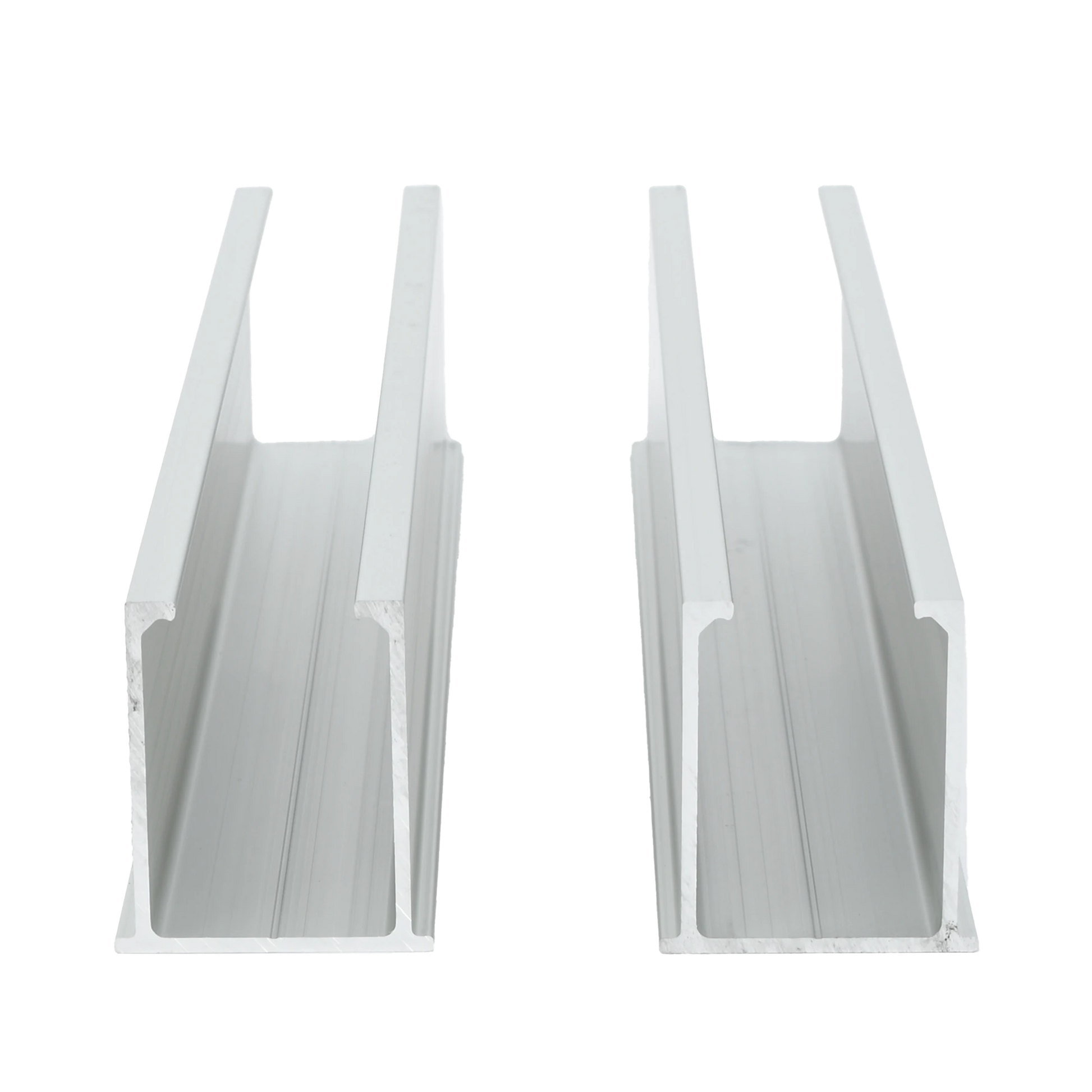 JUEGO DE 2 MINI RIELES DE ALUMINIO PARA MONTAJE DE MÓDULOS SOLARES EN TECHO (INSTALACIÓN PLANA 0°). INCLUYE 4 TORNILLOS PERFORANTES.-Energía Solar-EPCOM POWERLINE-Bsai Seguridad & Controles