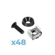 JUEGO DE 48 TORNILLOS CON 48 ARANDELAS Y 48 TUERCAS ENJAULADAS PARA RACK LINKED PRO.-Racks y Gabinetes-LINKEDPRO BY EPCOM-Bsai Seguridad & Controles
