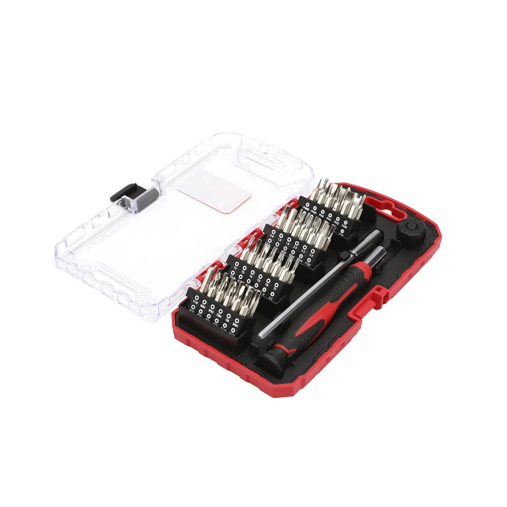 JUEGO DE 51 PIEZAS DE DESARMADOR DE PRECISIÓN CON PUNTAS CON EXTENSOR (CR-V).-Ferreteria-PRECISION-Bsai Seguridad & Controles