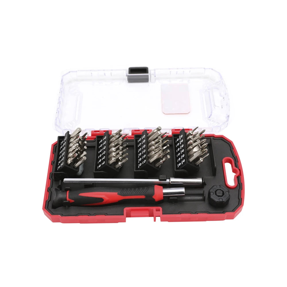 JUEGO DE 51 PIEZAS DE DESARMADOR DE PRECISIÓN CON PUNTAS CON EXTENSOR (CR-V).-Ferreteria-PRECISION-Bsai Seguridad & Controles