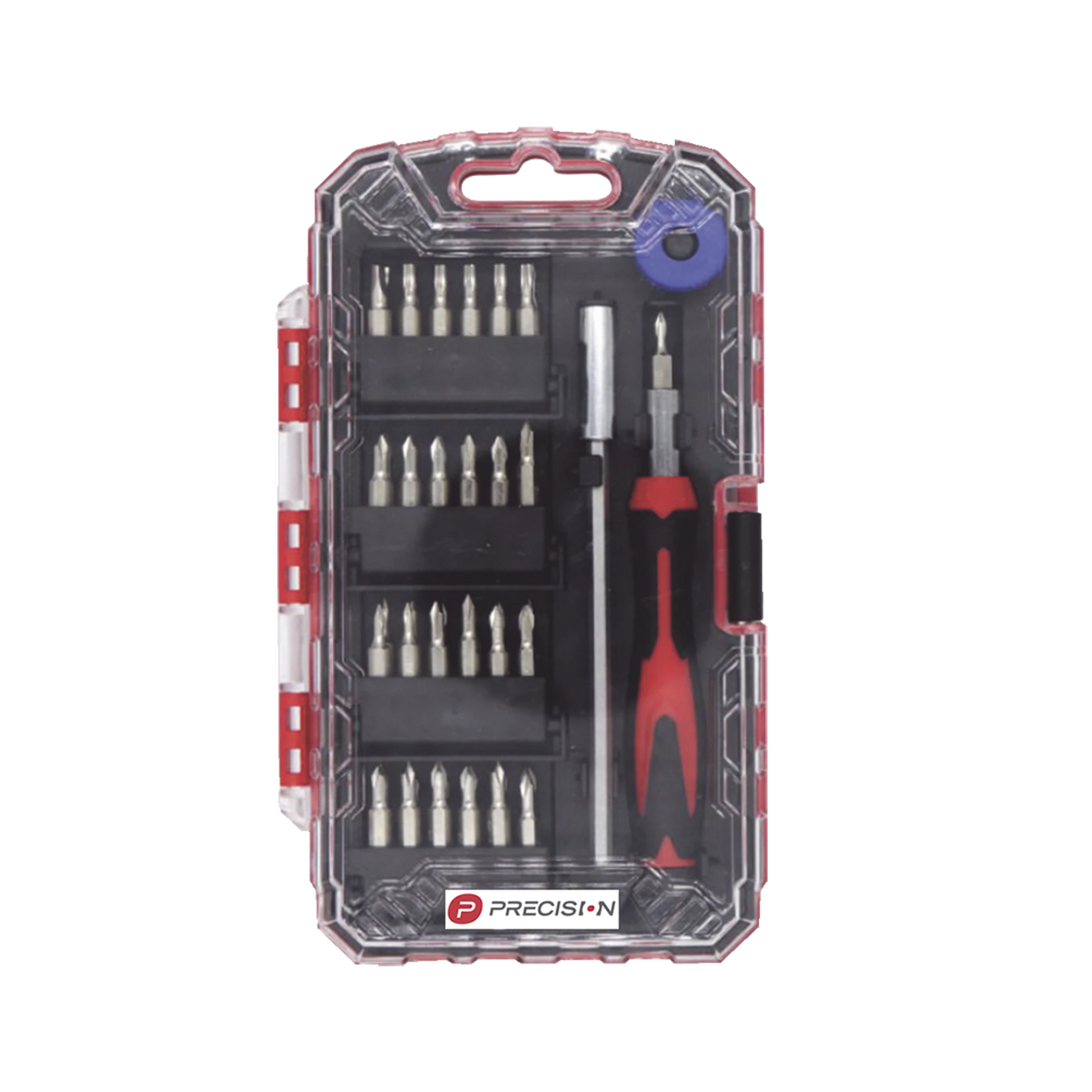 JUEGO DE 51 PIEZAS DE DESARMADOR DE PRECISIÓN CON PUNTAS Y EXTENSIÓN (CR-V).-Herramientas-PRECISION-Bsai Seguridad & Controles