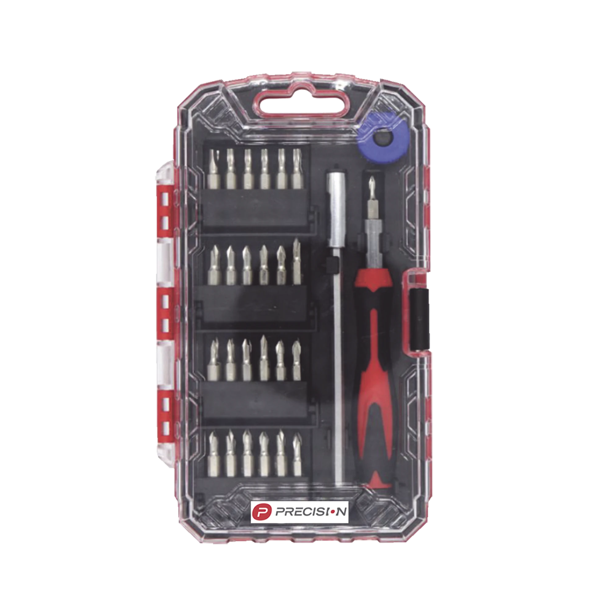 JUEGO DE 51 PIEZAS DE DESARMADOR DE PRECISIÓN CON PUNTAS Y EXTENSIÓN (CR-V).-Herramientas-PRECISION-Bsai Seguridad & Controles