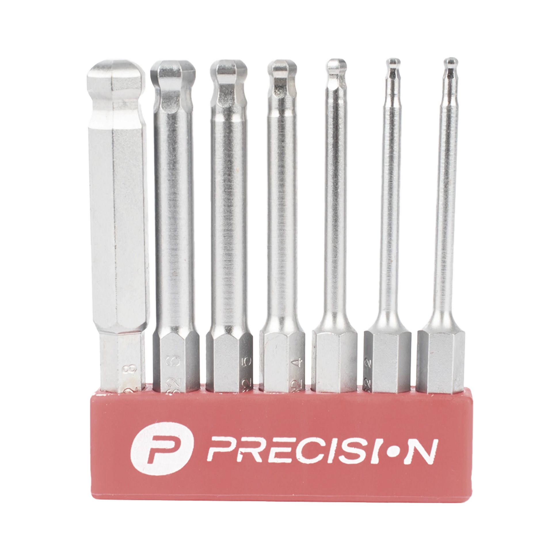 JUEGO DE 7 PUNTAS HEXAGONALES / ALLEN, MILIMÉTRICAS CON CABEZA REDONDA PARA DESTORNILLADOR DE ENTRADA HEXAGONAL DE 1/4"-Equipo de Laboratorio-PRECISION-PST-C01-004-Bsai Seguridad & Controles