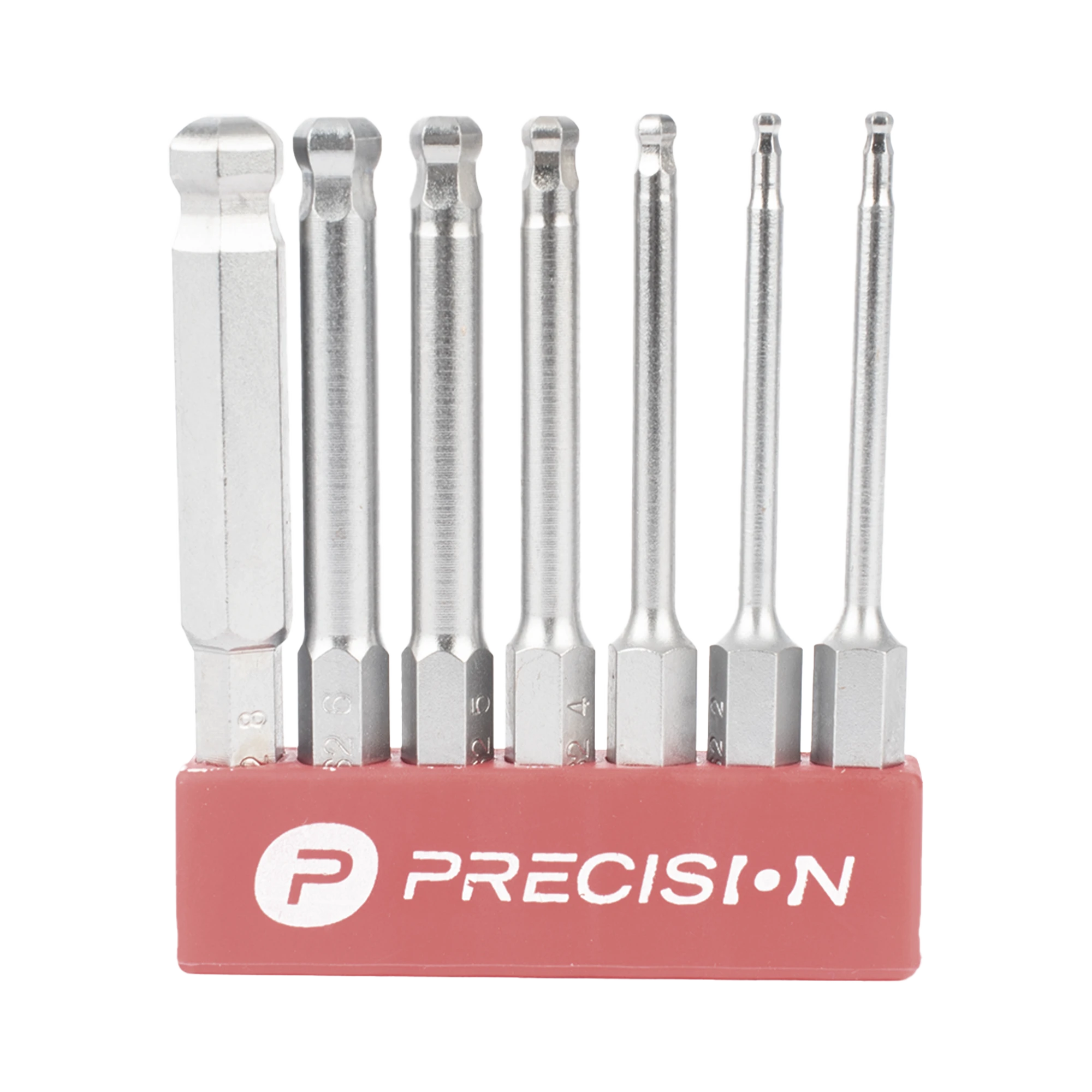 JUEGO DE 7 PUNTAS HEXAGONALES / ALLEN, MILIMÉTRICAS CON CABEZA REDONDA PARA DESTORNILLADOR DE ENTRADA HEXAGONAL DE 1/4"-Equipo de Laboratorio-PRECISION-PST-C01-004-Bsai Seguridad & Controles
