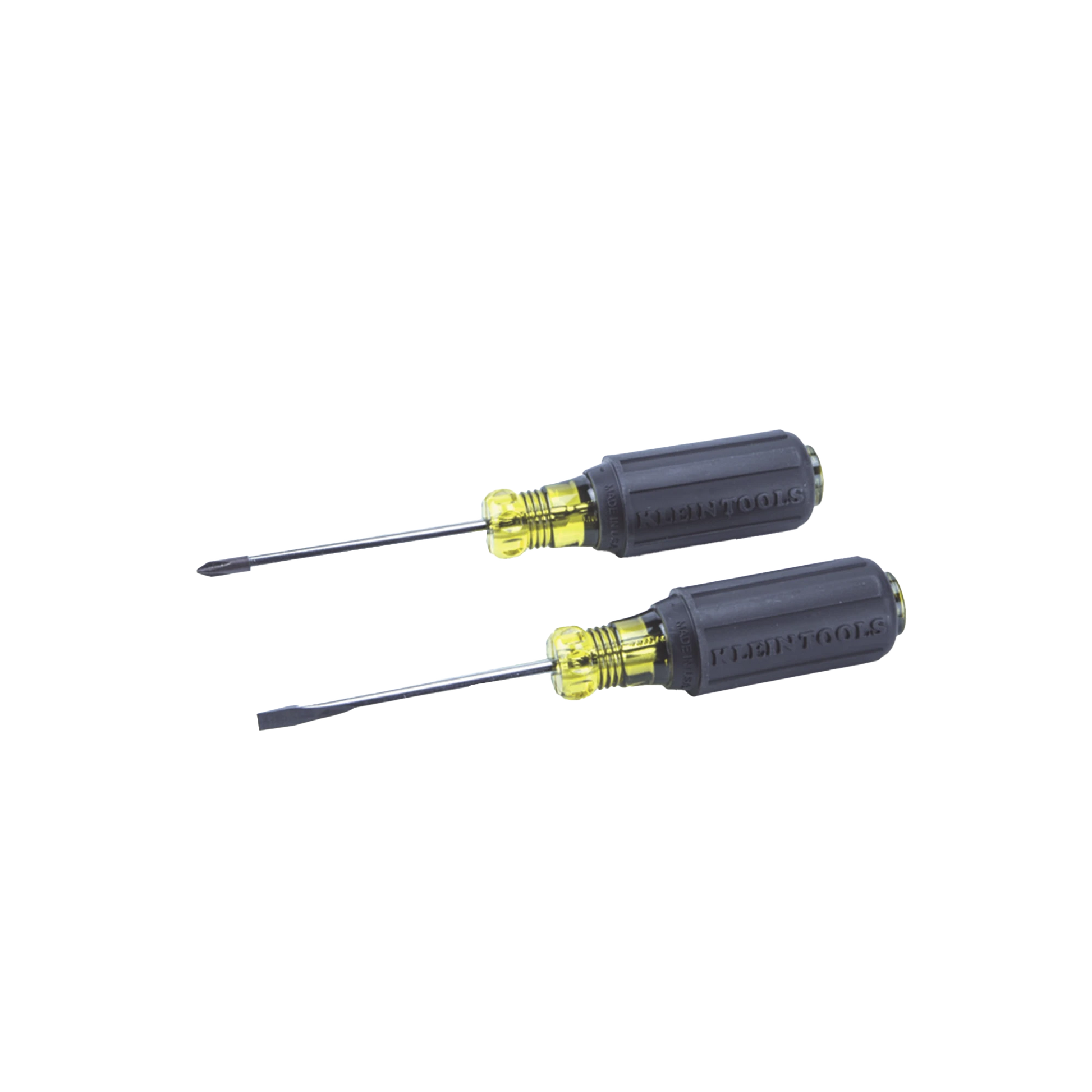 JUEGO DE 8 DESARMADORES CON MANGO CUSHION-GRIP™: 2 DE PUNTA PLANA DE 1/4'' (6.4 MM) Y 5/16'' (7.9 MM); 2 DE PUNTA CABINET DE 5/16'' (7.9 MM) Y 3/16'' (4.8 MM); TRES DE PUNTA PHILLIPS N.º 1, N.º 2 Y N.º 3; Y UNO PHILLIPS N.º 2 TIP-KLEIN TOOLS-85078-Bsai Seguridad & Controles
