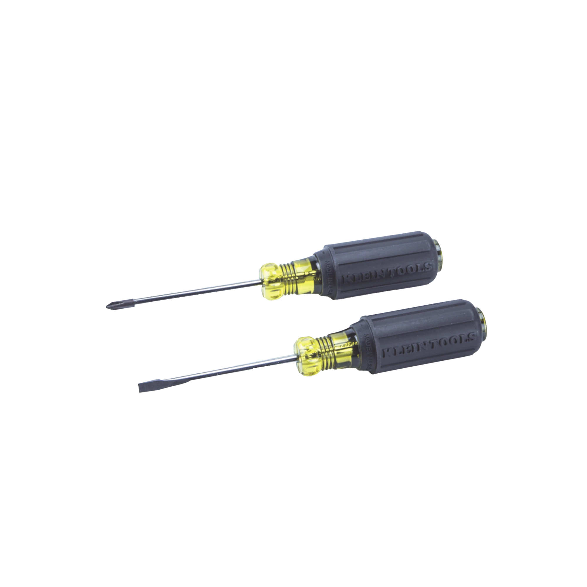JUEGO DE 8 DESARMADORES CON MANGO CUSHION-GRIP™: 2 DE PUNTA PLANA DE 1/4'' (6.4 MM) Y 5/16'' (7.9 MM); 2 DE PUNTA CABINET DE 5/16'' (7.9 MM) Y 3/16'' (4.8 MM); TRES DE PUNTA PHILLIPS N.º 1, N.º 2 Y N.º 3; Y UNO PHILLIPS N.º 2 TIP-KLEIN TOOLS-85078-Bsai Seguridad & Controles
