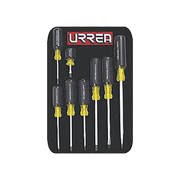 JUEGO DE 8 DESTORNILLADORES CUSHION GRIP COMBINADO-Herramientas-URREA-Bsai Seguridad & Controles