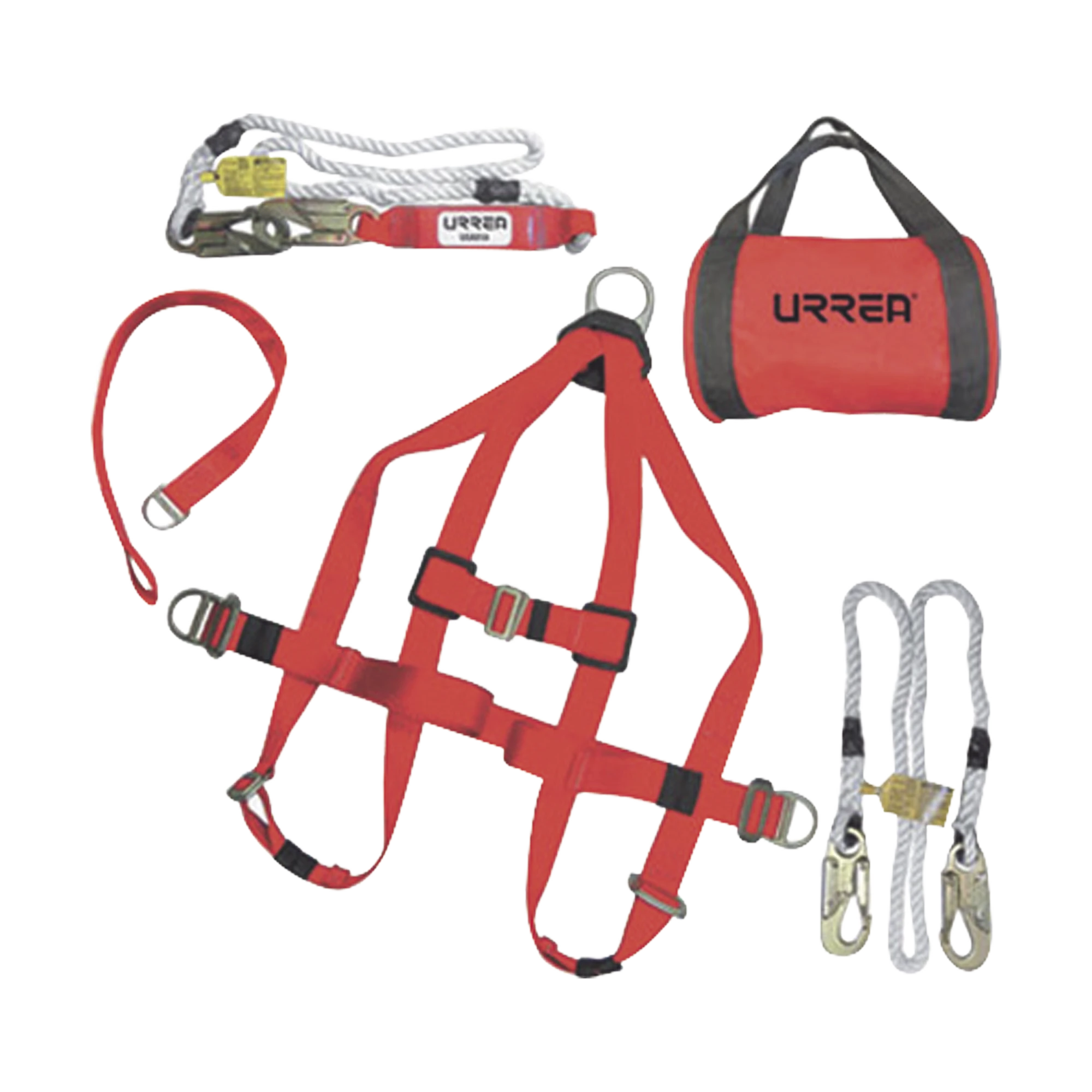 JUEGO DE ARNÉS DE POSICIONAMIENTO TALLA 36-40, JUEGO CON 5 PIEZAS-Herramientas-URREA-Bsai Seguridad & Controles