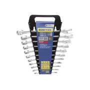 JUEGO DE LLAVES COMBINADAS EN RACK CON 11 PIEZAS EN PULGADAS, DE CROMO CON ACABADO SATINADO.-Herramientas-SURTEK-Bsai Seguridad & Controles