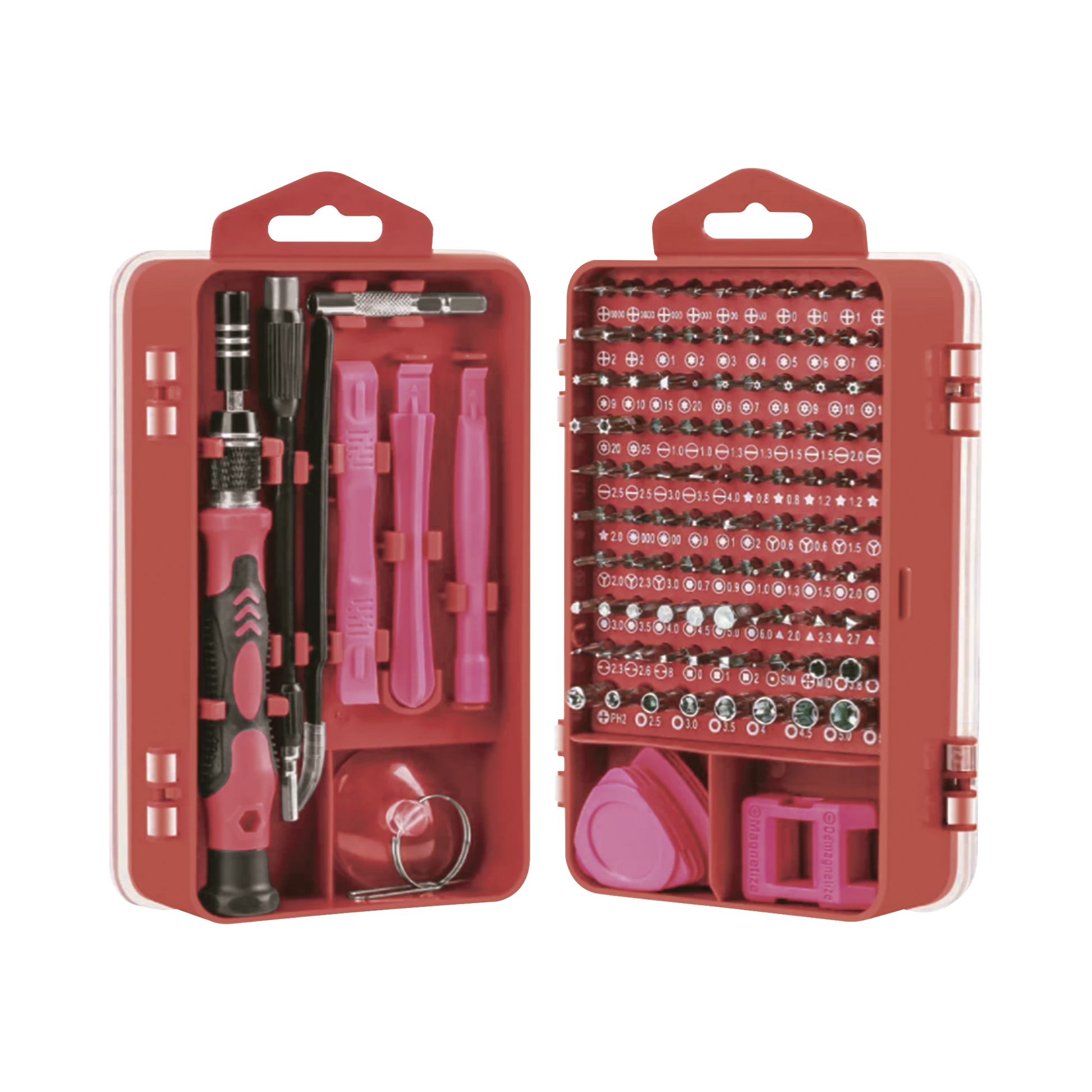 JUEGO DE REPARACIÓN DE PANTALLAS O DISPOSITIVOS ELECTRÓNICOS DE USO FINO CON 115 PIEZAS CON ESTUCHE DE ALMACENAJE.-Herramientas-PRECISION-Bsai Seguridad & Controles
