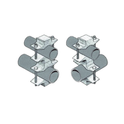 JUEGO SENCILLO EN ALUMINIO DE ABRAZADERA DUAL PARA MÁSTILES DE 3.81 A 7.31 CM. DE DIÁMETRO (REQ. 2 X ANTENA).-Antenas-SINCLAIR-Bsai Seguridad & Controles