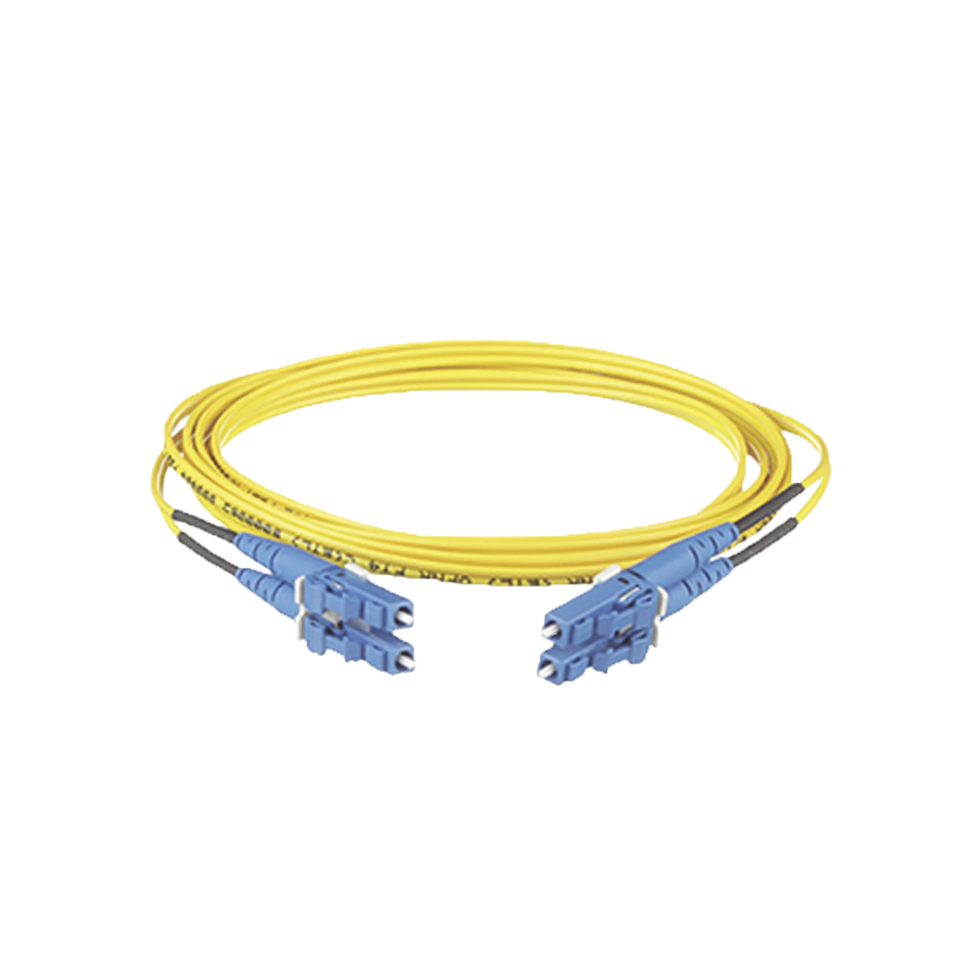 JUMPER DE FIBRA OPTICA MONOMODO 9/125 OS2, LC-LC DUPLEX, OFNR (RISER), COLOR AMARILLO, 15 METROS-Fibra Óptica-PANDUIT-Bsai Seguridad & Controles