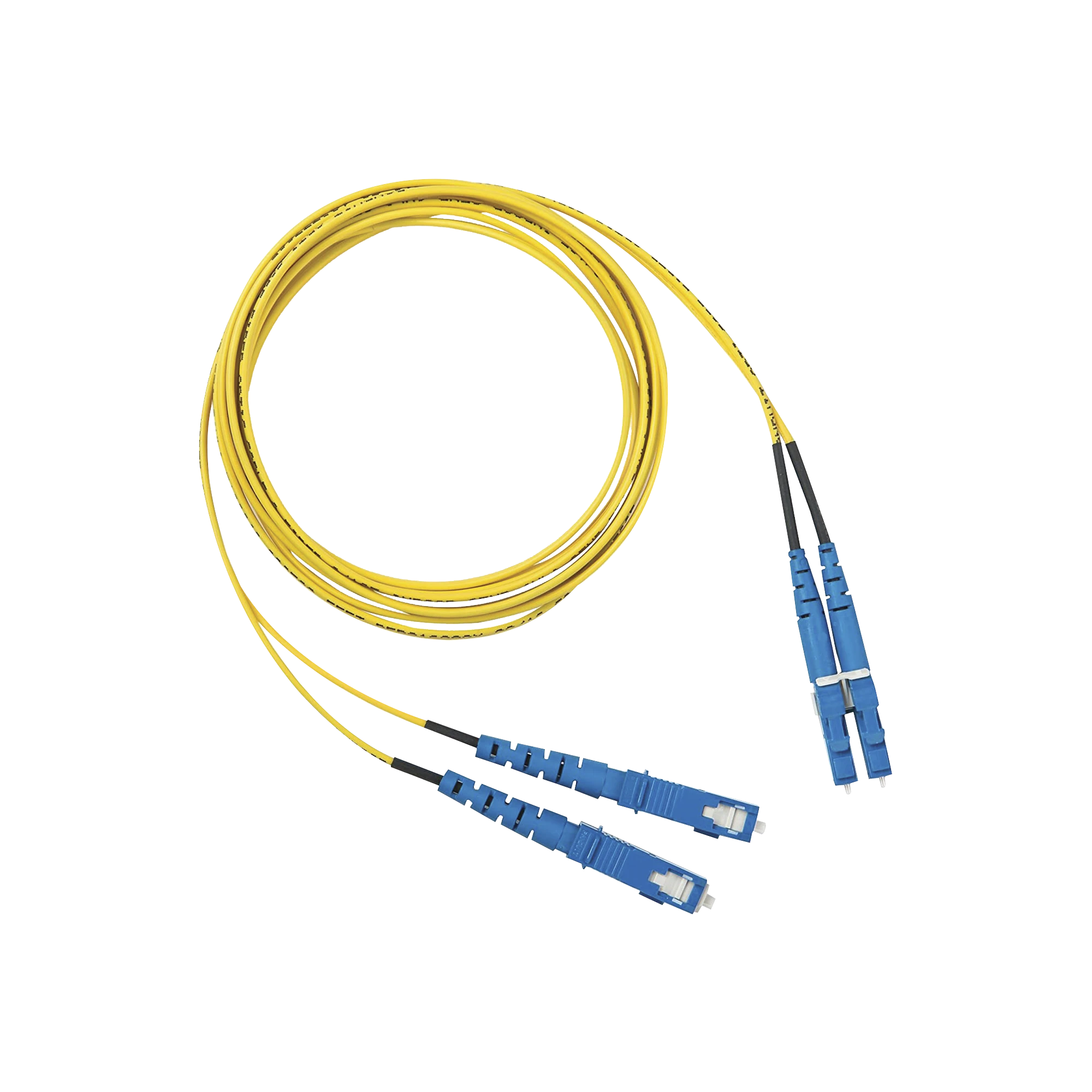 JUMPER DE FIBRA OPTICA MONOMODO 9/125 OS2, LC-SC DUPLEX, OFNR (RISER), COLOR AMARILLO, 10 METROS-Fibra Óptica-PANDUIT-Bsai Seguridad & Controles