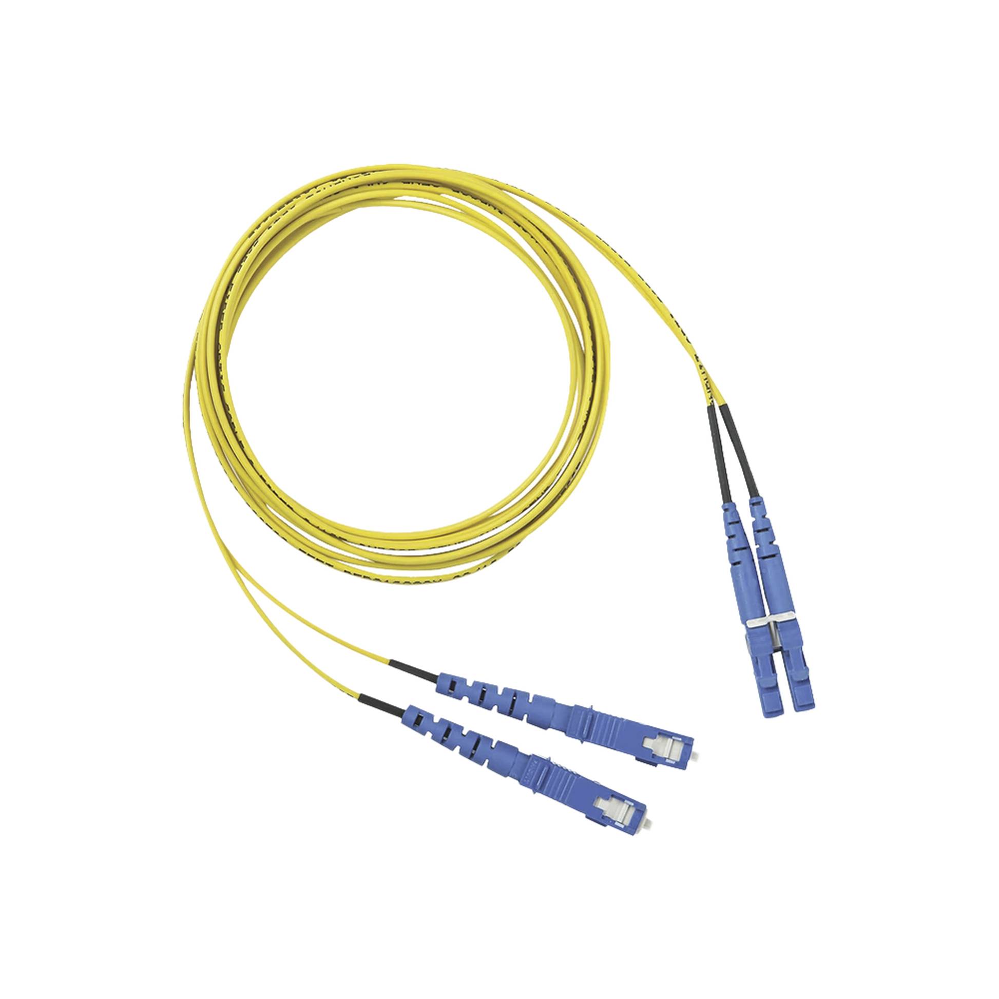 JUMPER DE FIBRA OPTICA MONOMODO 9/125 OS2, LC-SC DUPLEX, OFNR (RISER), COLOR AMARILLO, 2 METROS-Fibra Óptica-PANDUIT-F92ERLNSNSNM002-Bsai Seguridad & Controles