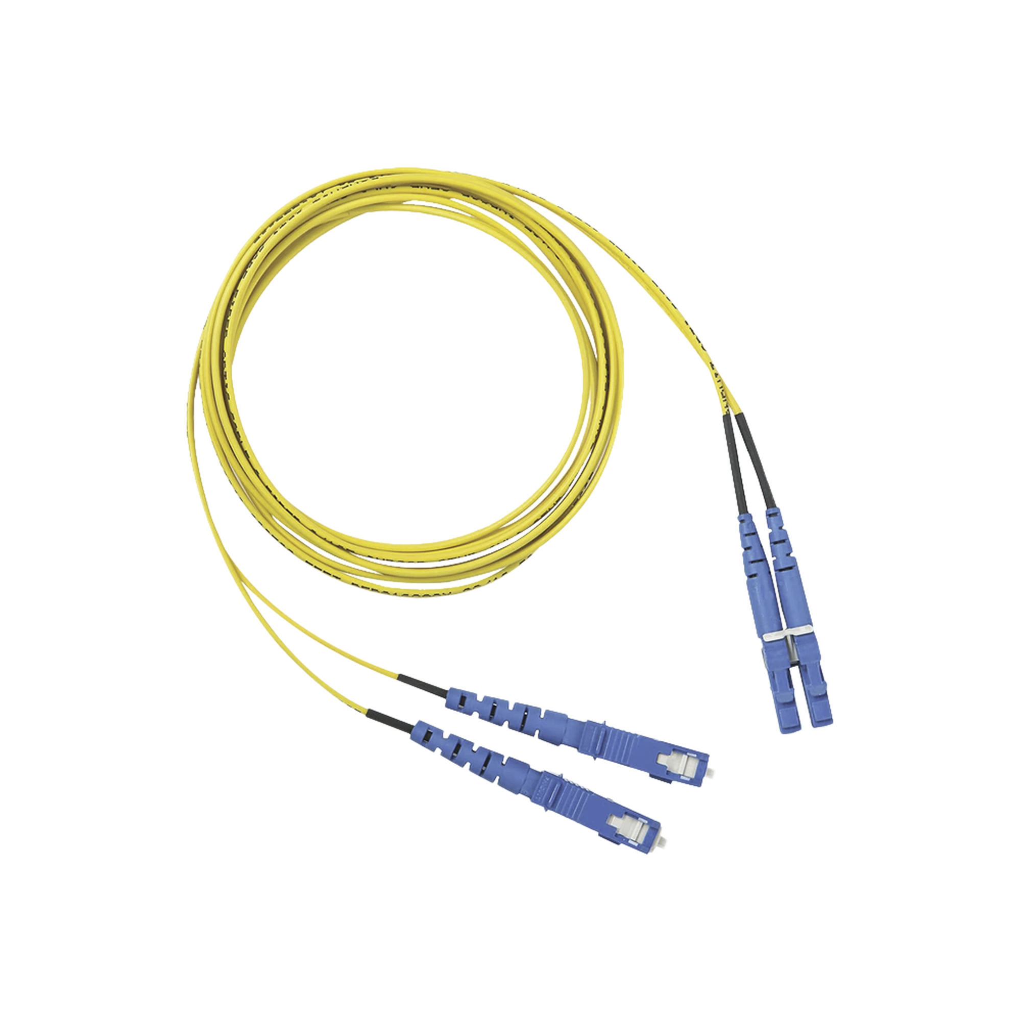 JUMPER DE FIBRA OPTICA MONOMODO 9/125 OS2, LC-SC DUPLEX, OFNR (RISER), COLOR AMARILLO, 2 METROS-Fibra Óptica-PANDUIT-Bsai Seguridad & Controles