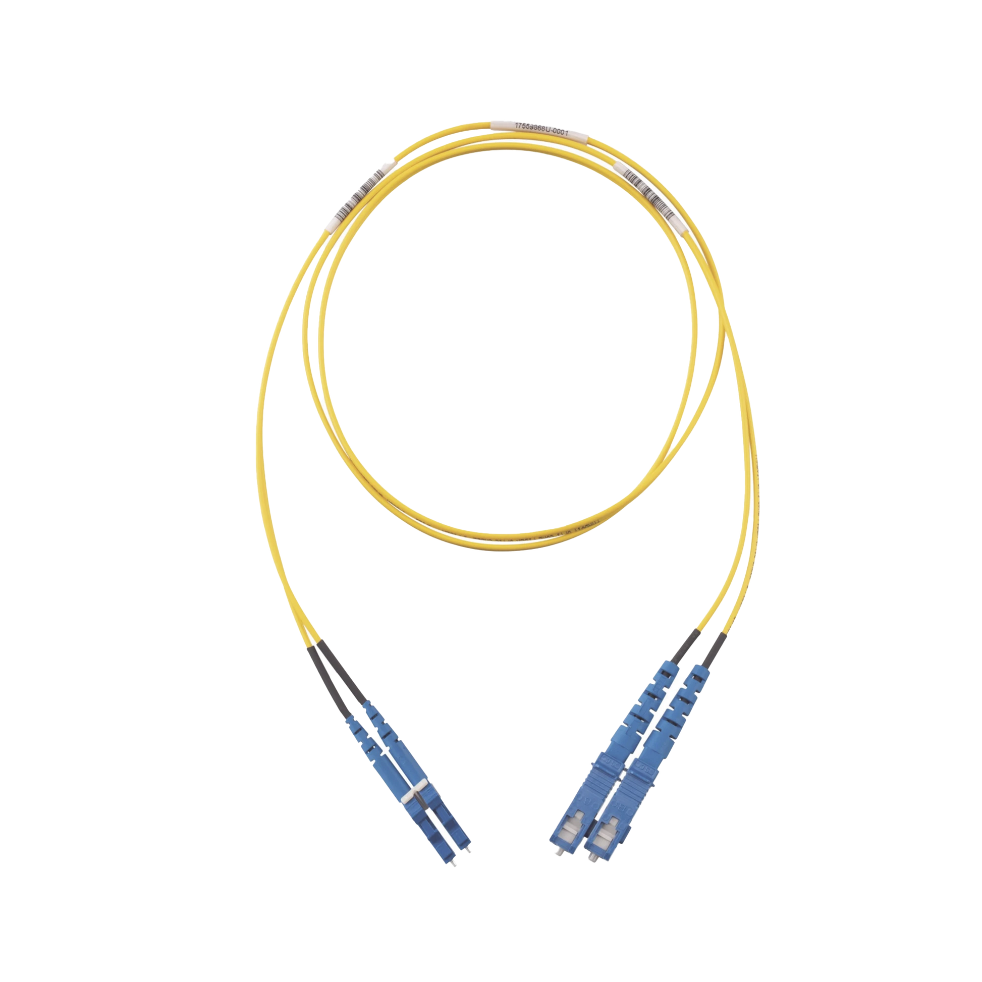 JUMPER DE FIBRA OPTICA MONOMODO 9/125 OS2, LC-SC DUPLEX, OFNR (RISER), COLOR AMARILLO, 5 METROS-Fibra Óptica-PANDUIT-F92ERLNSNSNM005-Bsai Seguridad & Controles