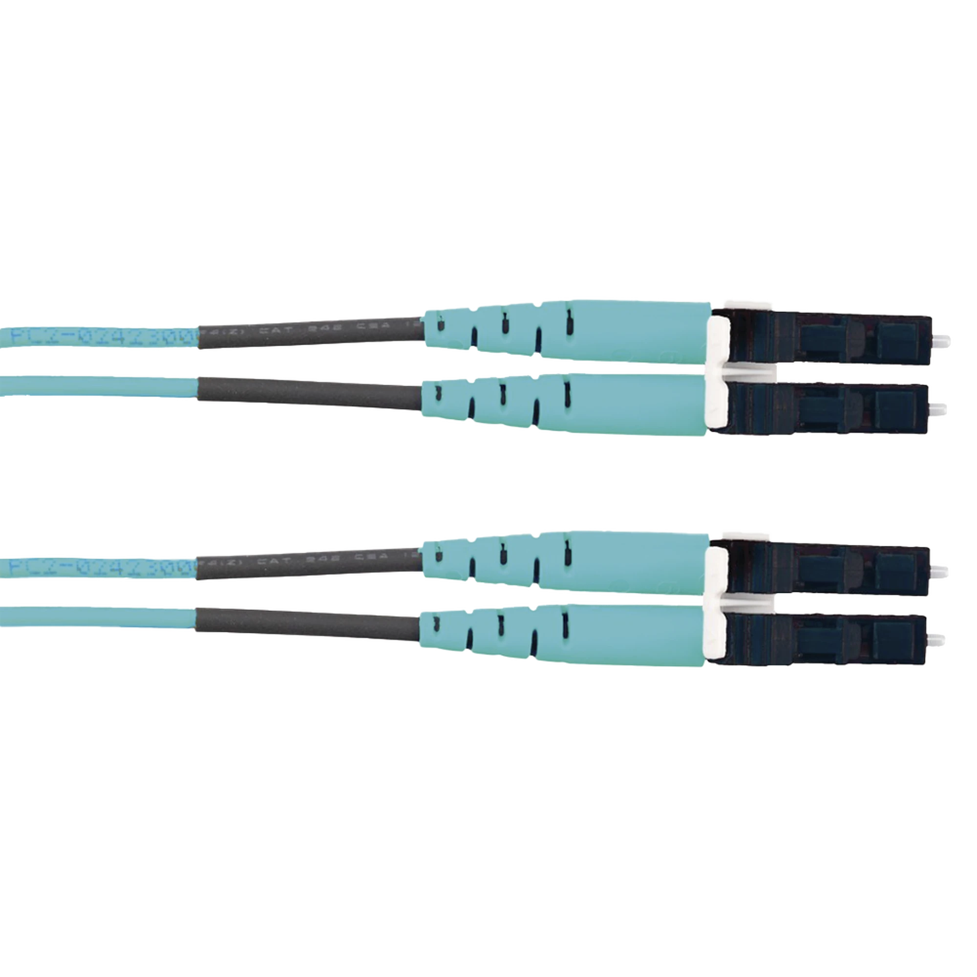 JUMPER DE FIBRA OPTICA MULTIMODO 50/125 OM3, LC-LC DUPLEX, LSZH (CERO HALÓGENOS), COLOR AQUA, 2 METROS-Fibra Óptica-PANDUIT-Bsai Seguridad & Controles