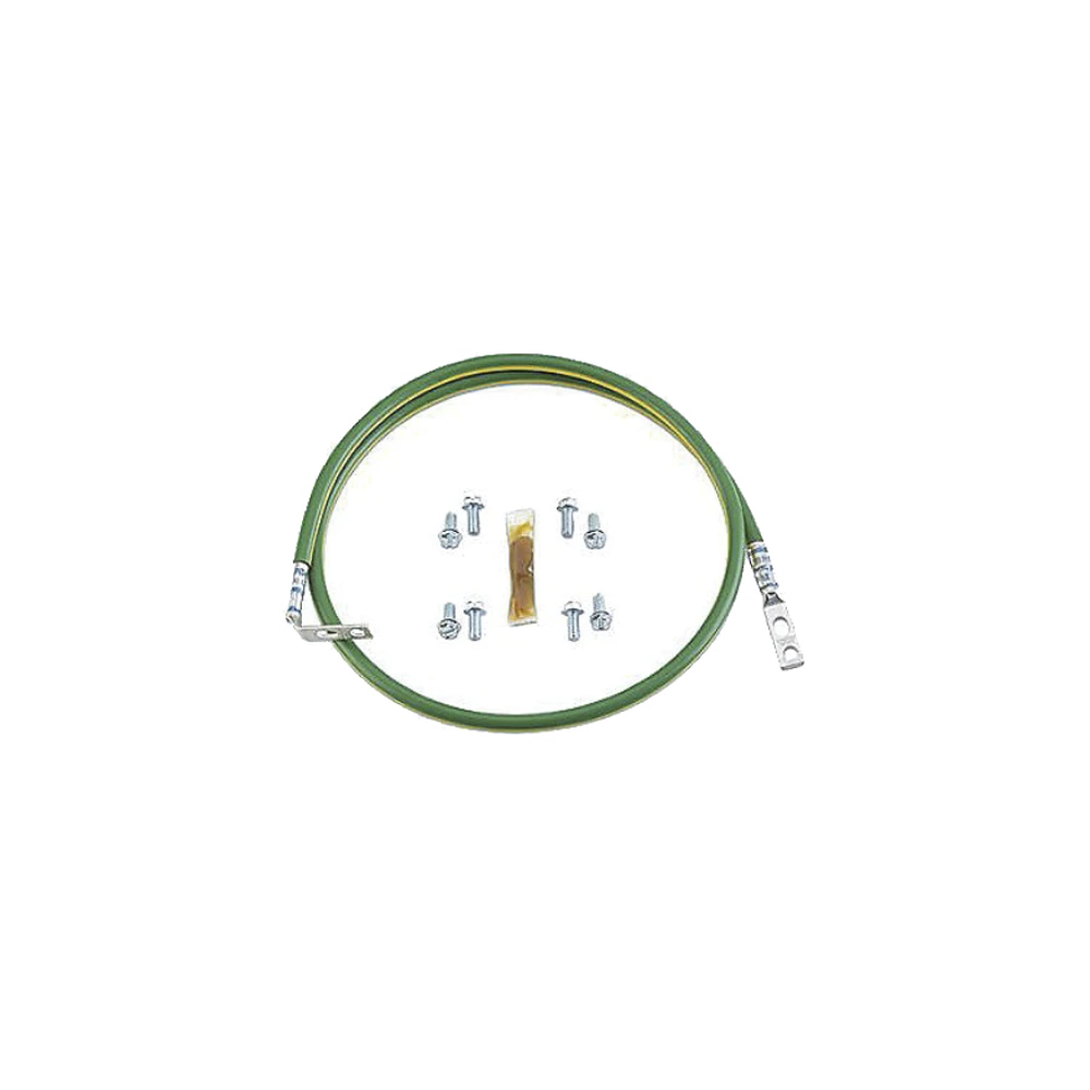 JUMPER PARA ATERRIZAR EQUIPOS, 10AWG, CON TERMINAL DOBLADA A 45º PARA CONEXIÓN A TIERRA Y TERMINAL RECTA PARA EQUIPOS, 0.61M DE LARGO-Accesorios para Instalacion Tierra Fisica y Pararrayos-PANDUIT-Bsai Seguridad & Controles