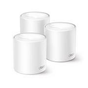 KIT 3 ROUTERS INALÁMBRICOS MESH INTERIOR PARA HOGAR / DOBLE BANDA WI-FI 6 AX1500 MBPS / 2 PUERTO GIGABIT WAN/LAN / 2 ANTENAS INTERNAS / ADMINISTRACIÓN MEDIANTE LA APP DECO (IOS, ANDROID) / PROTECCIÓN HOMESHIELD-Redes WiFi-TP-LINK-DECOX10-3PACK-Bsai Seguridad & Controles