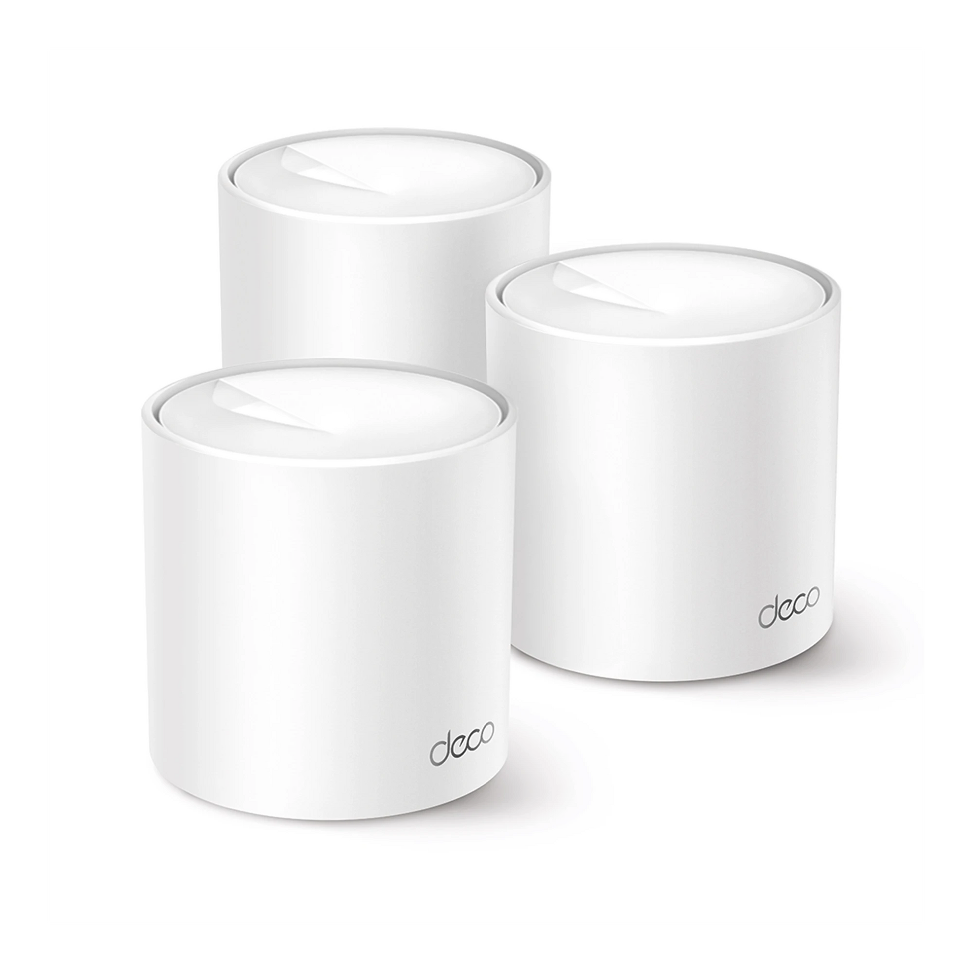 KIT 3 ROUTERS INALÁMBRICOS MESH INTERIOR PARA HOGAR / DOBLE BANDA WI-FI 6 AX1500 MBPS / 2 PUERTO GIGABIT WAN/LAN / 2 ANTENAS INTERNAS / ADMINISTRACIÓN MEDIANTE LA APP DECO (IOS, ANDROID) / PROTECCIÓN HOMESHIELD-Redes WiFi-TP-LINK-DECOX10-3PACK-Bsai Seguridad & Controles