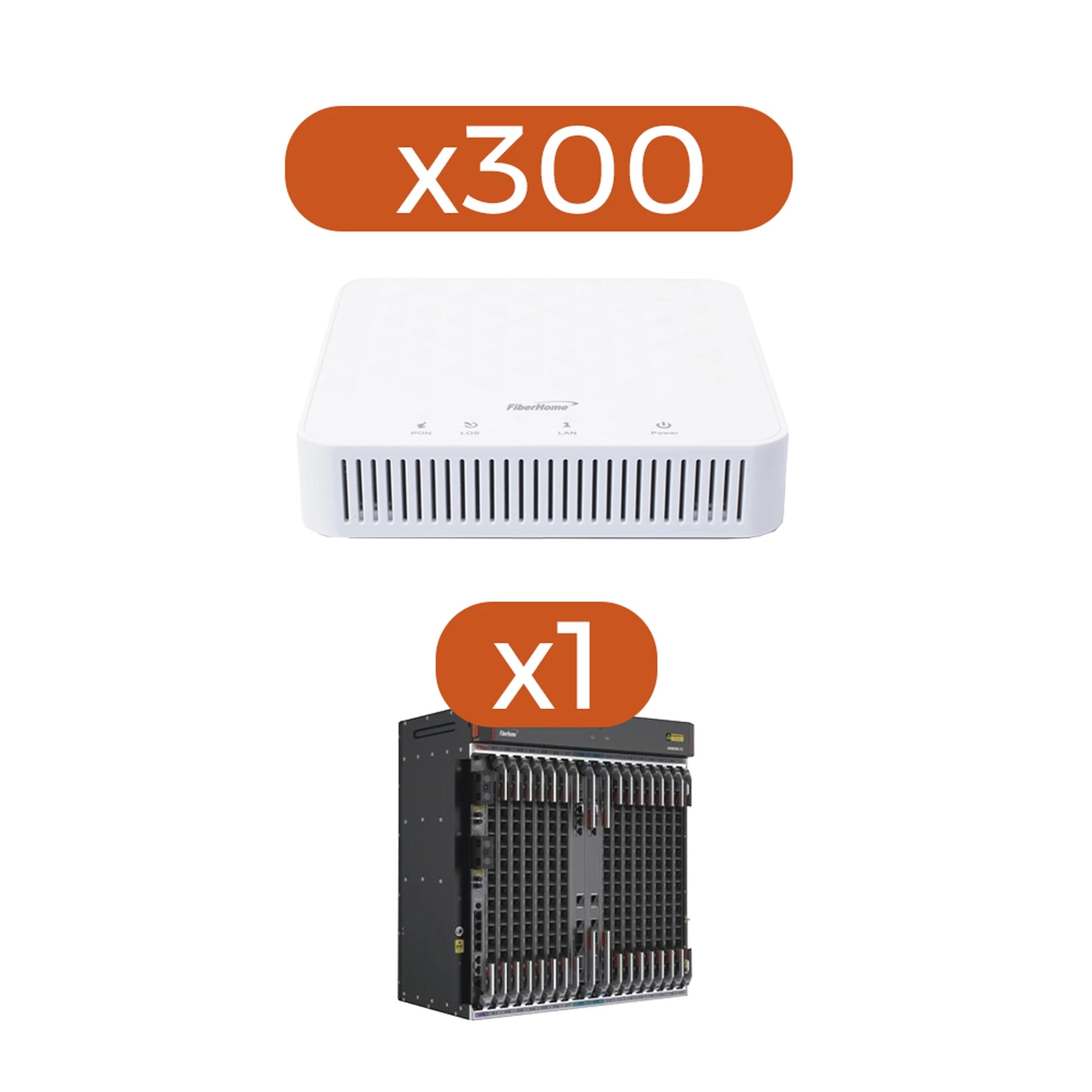 KIT 300 ONT´S AN5506-01AG + 1 OLT AN6000-15-Redes FTTH/PON-FIBERHOME-AN1501AG-KIT-Bsai Seguridad & Controles