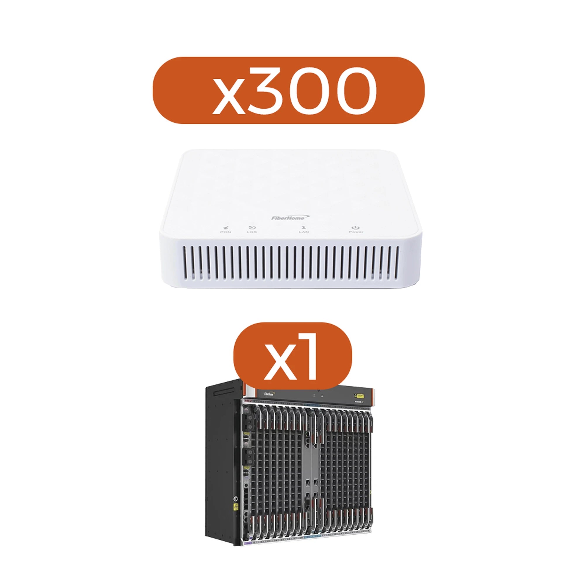 KIT 300 ONT´S AN5506-01AG + 1 OLT AN6000-17-Redes FTTH/PON-FIBERHOME-AN1701AG-KIT-Bsai Seguridad & Controles