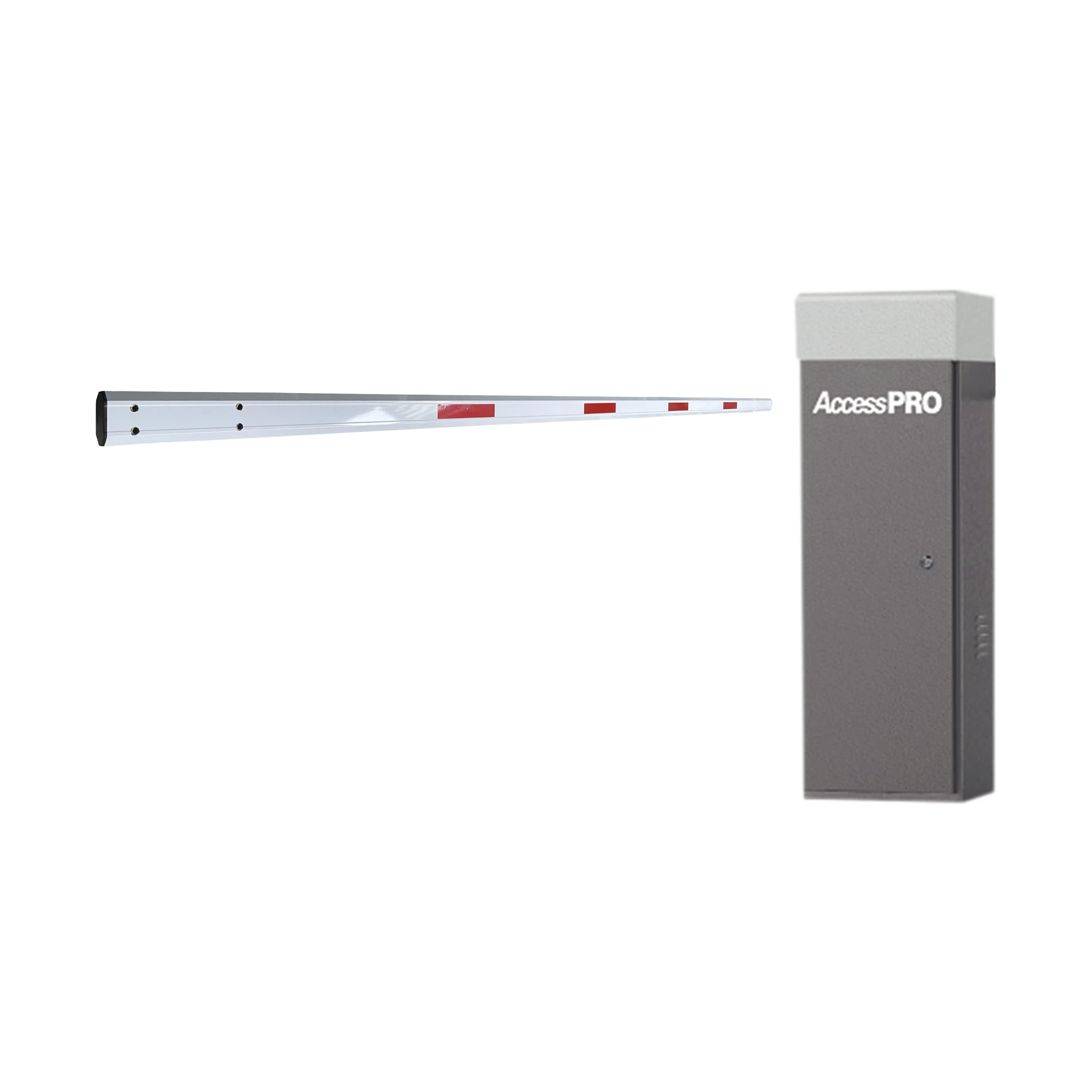 KIT DE BARRERA VEHICULAR BRUSHLESS Y BRAZO TELESCÓPICO DE HASTA 6 METROS / TIEMPO DE APERTURA CONFIGURABLE DE 3 A 6 SEGUNDOS / SENTIDO DE LA BARRERA AJUSTABLE EN SITIO-Acceso Vehicular-ACCESSPRO-Bsai Seguridad & Controles