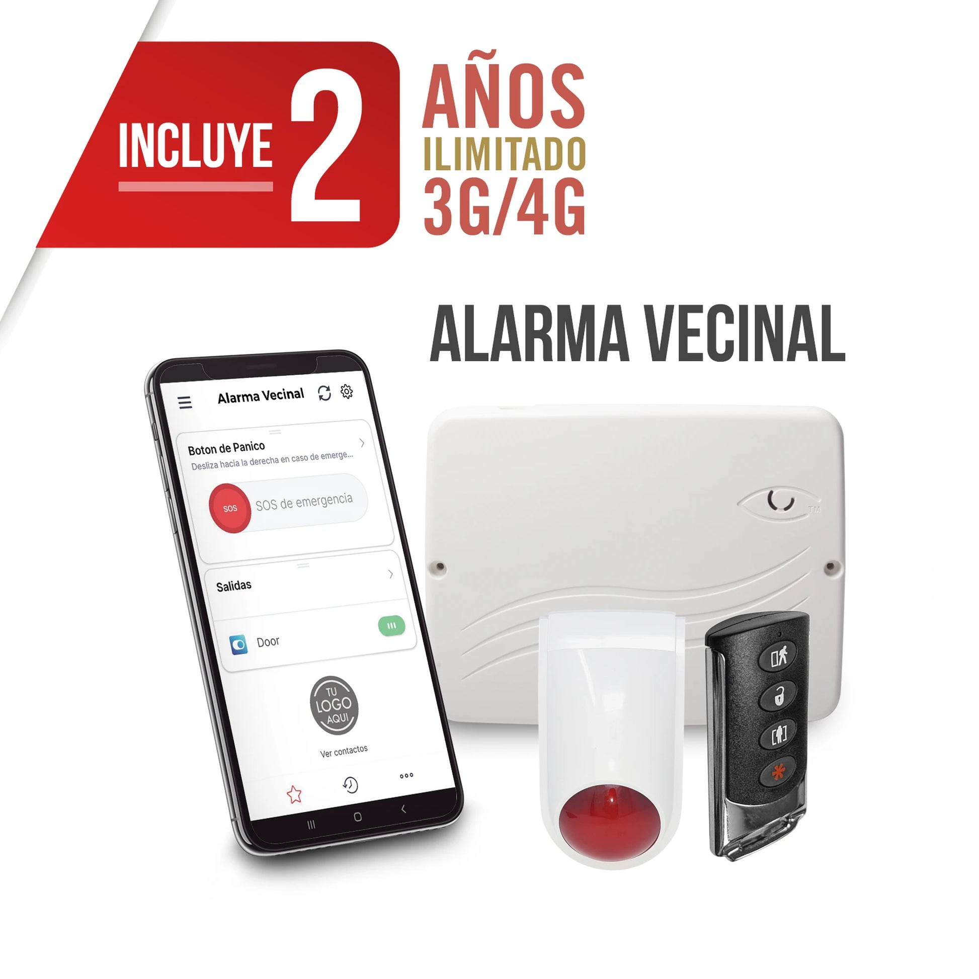 KIT ALARMA VECINAL CON FUNCION PROGRAMACIÓN 100% VÍA WEB-Paneles de Alarma-M2M SERVICES-Bsai Seguridad & Controles