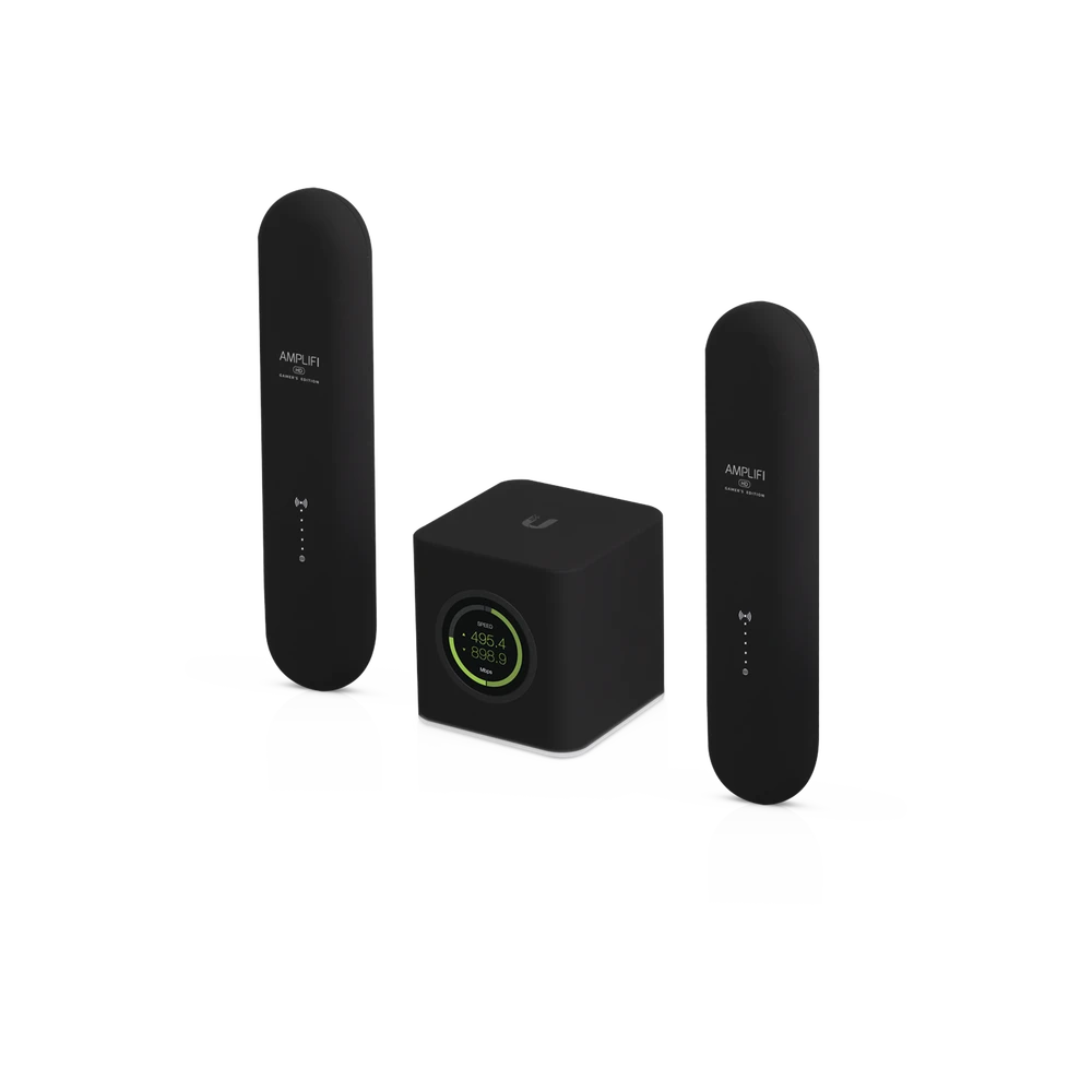 KIT AMPLIFI GAMER EDITION PARA CREAR RED MESH EN RESIDENCIAS E INCREMENTAR LA EXPERIENCIA CON VIDEOJUEGOS EN LINEA-Redes WiFi-UBIQUITI-Bsai Seguridad & Controles