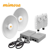 KIT B5XN5X25KIT-SM MIMOSA 2 RADIOS B5X / 2 ANTENAS DE DISCO N5-X25 25 DBI / INYECTOR POE MIMOSA 50V 60W / 2 CABLES DE CORRIENTE-Enlaces-MIMOSA-Bsai Seguridad & Controles