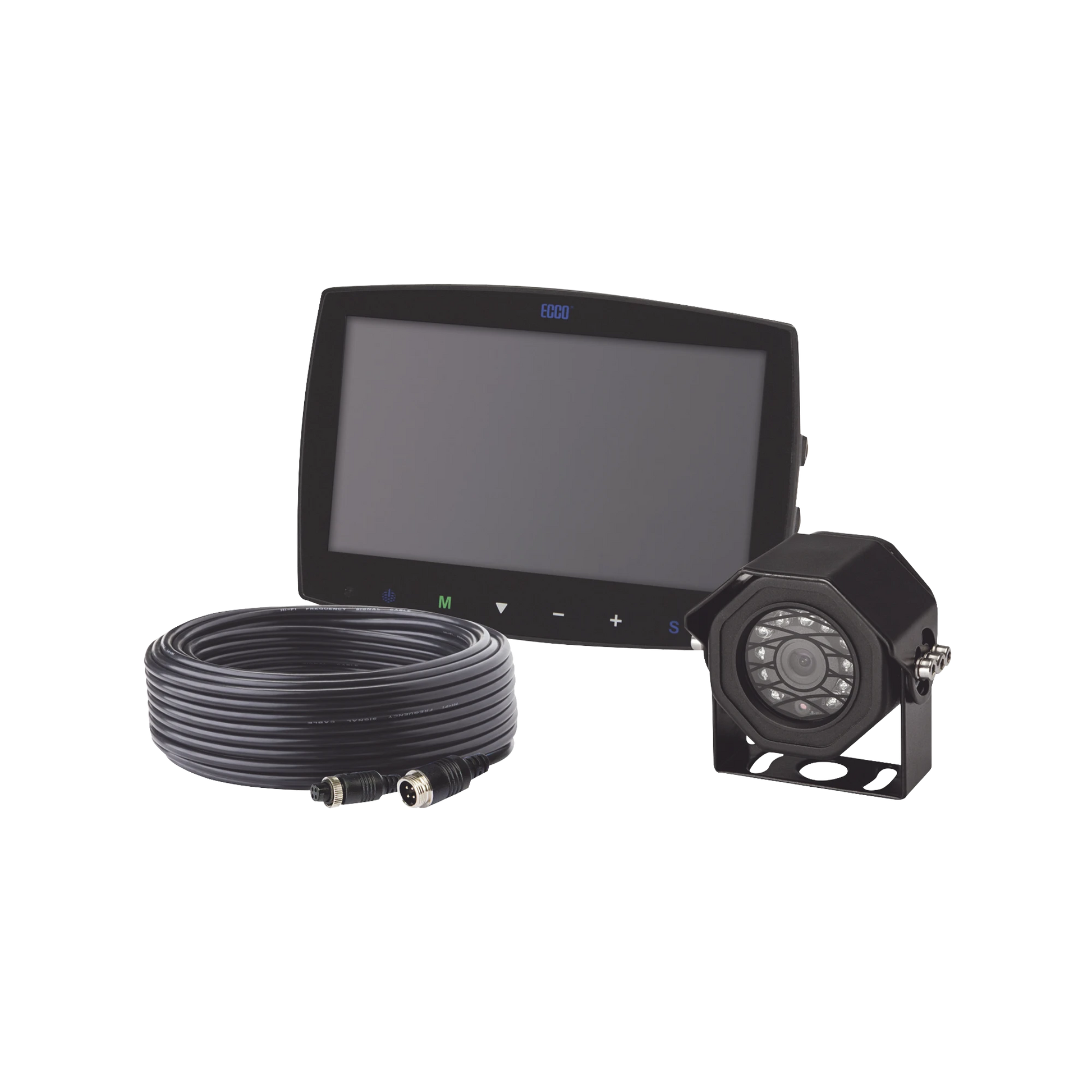 KIT BÁSICO DE MONITOR Y CÁMARA PARA MONTACARGAS-Videograbadoras Móviles y Portátiles-ECCO-Bsai Seguridad & Controles