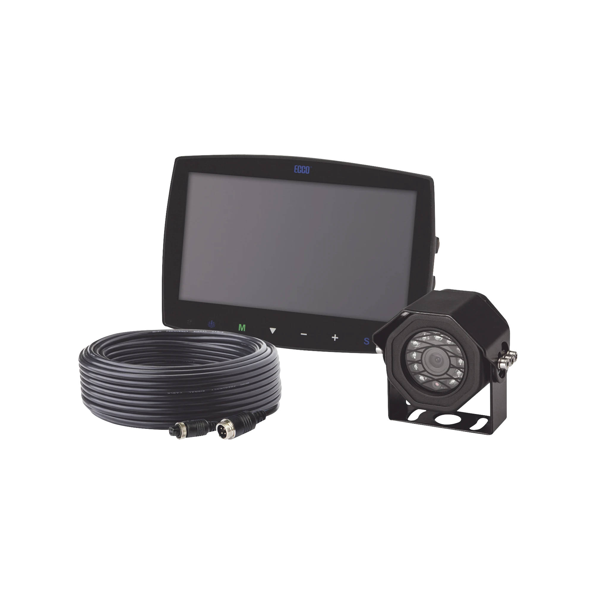KIT BÁSICO DE MONITOR Y CÁMARA PARA MONTACARGAS-Videograbadoras Móviles y Portátiles-ECCO-Bsai Seguridad & Controles