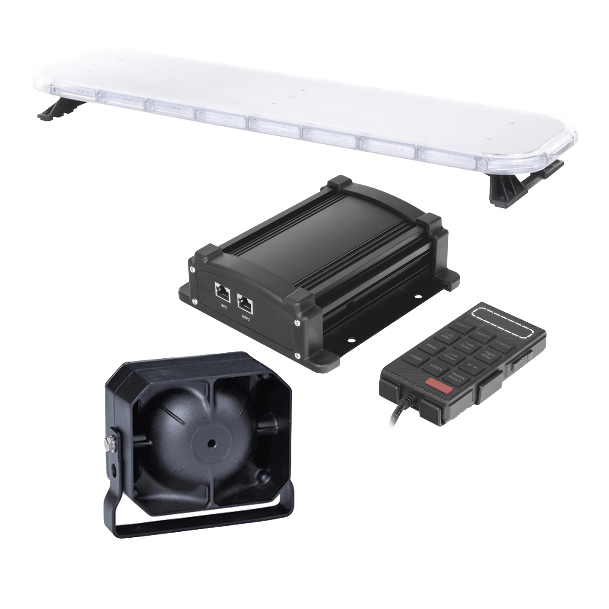 KIT BÁSICO PARA EQUIPAMIENTO DE UNIDADES DE SEGURIDAD PRIVADA-Barras de Luz / Torretas Vehiculares-EPCOM INDUSTRIAL SIGNALING-Bsai Seguridad & Controles