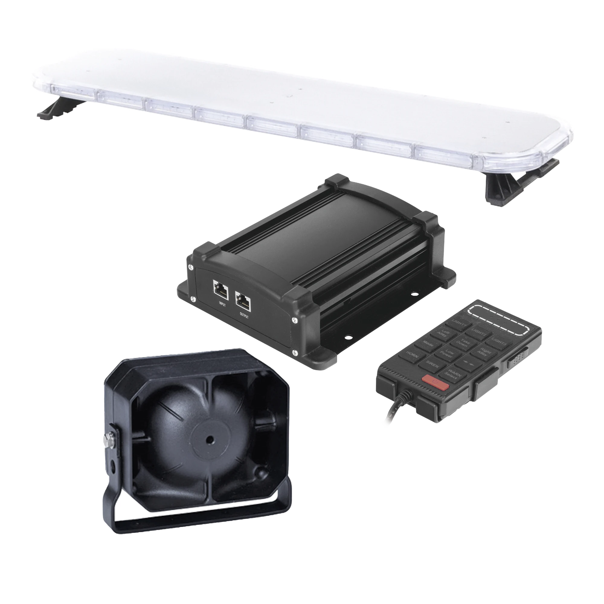 KIT BÁSICO PARA EQUIPAMIENTO DE UNIDADES DE SEGURIDAD PRIVADA-Barras de Luz / Torretas Vehiculares-EPCOM INDUSTRIAL SIGNALING-Bsai Seguridad & Controles