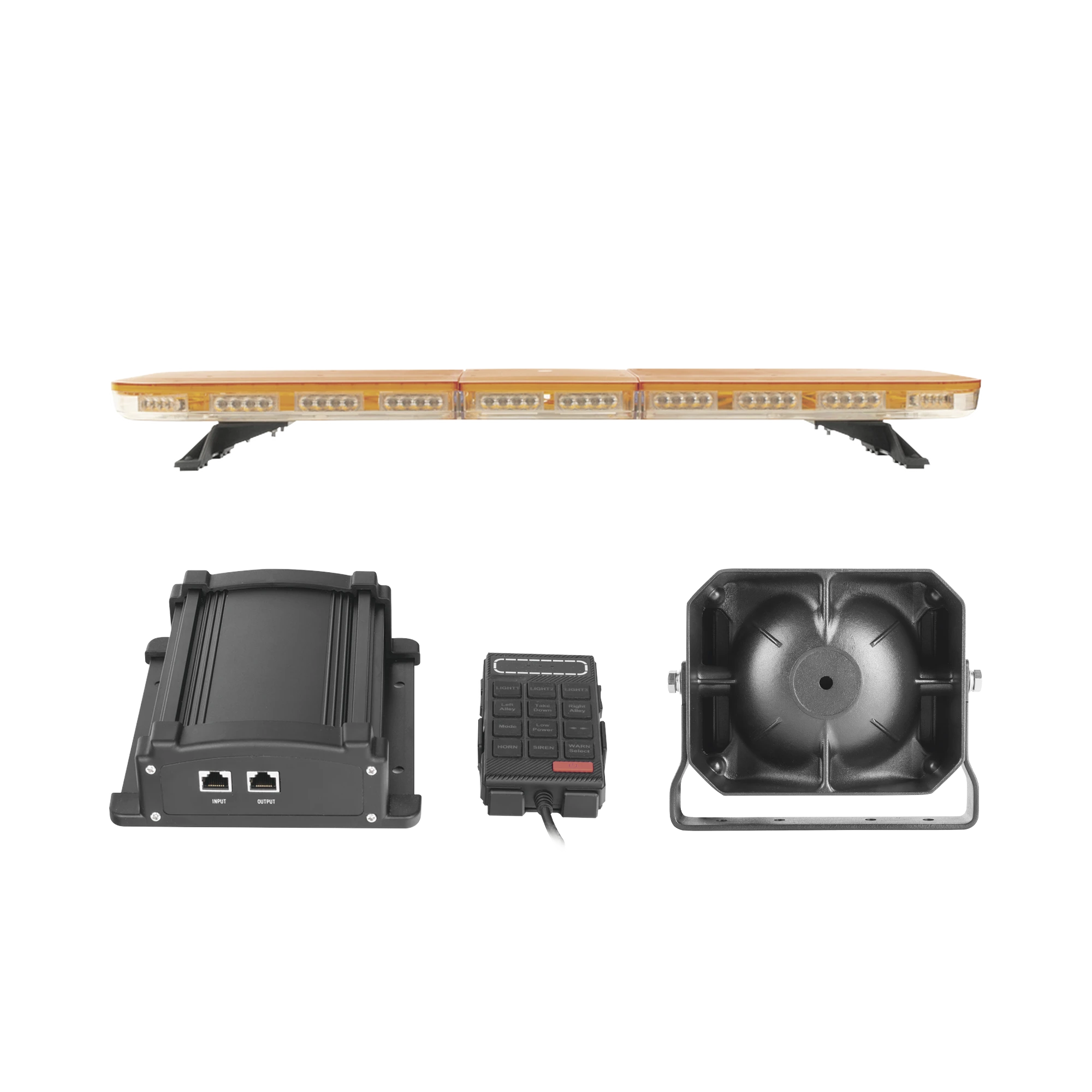 KIT BÁSICO PARA EQUIPAMIENTO DE UNIDADES DE SEGURIDAD PRIVADA, MINERÍA E INDUSTRIA-Barras de Luz / Torretas Vehiculares-EPCOM INDUSTRIAL SIGNALING-Bsai Seguridad & Controles