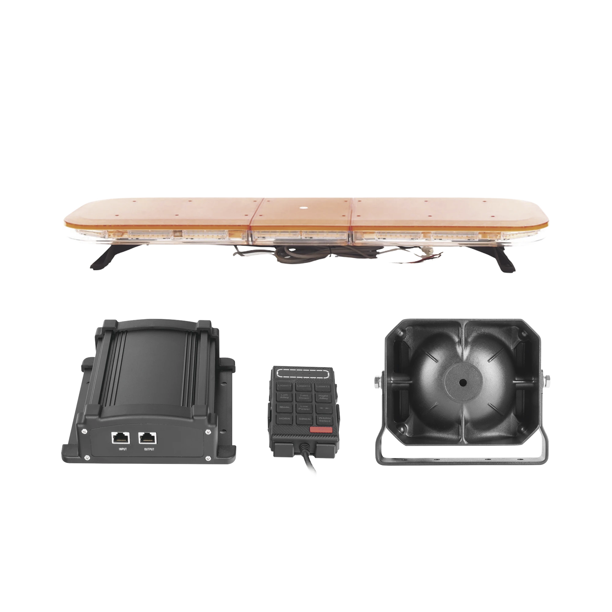 KIT BÁSICO PARA EQUIPAMIENTO DE UNIDADES DE SEGURIDAD PRIVADA, MINERÍA E INDUSTRIA-Barras de Luz / Torretas Vehiculares-EPCOM INDUSTRIAL SIGNALING-Bsai Seguridad & Controles