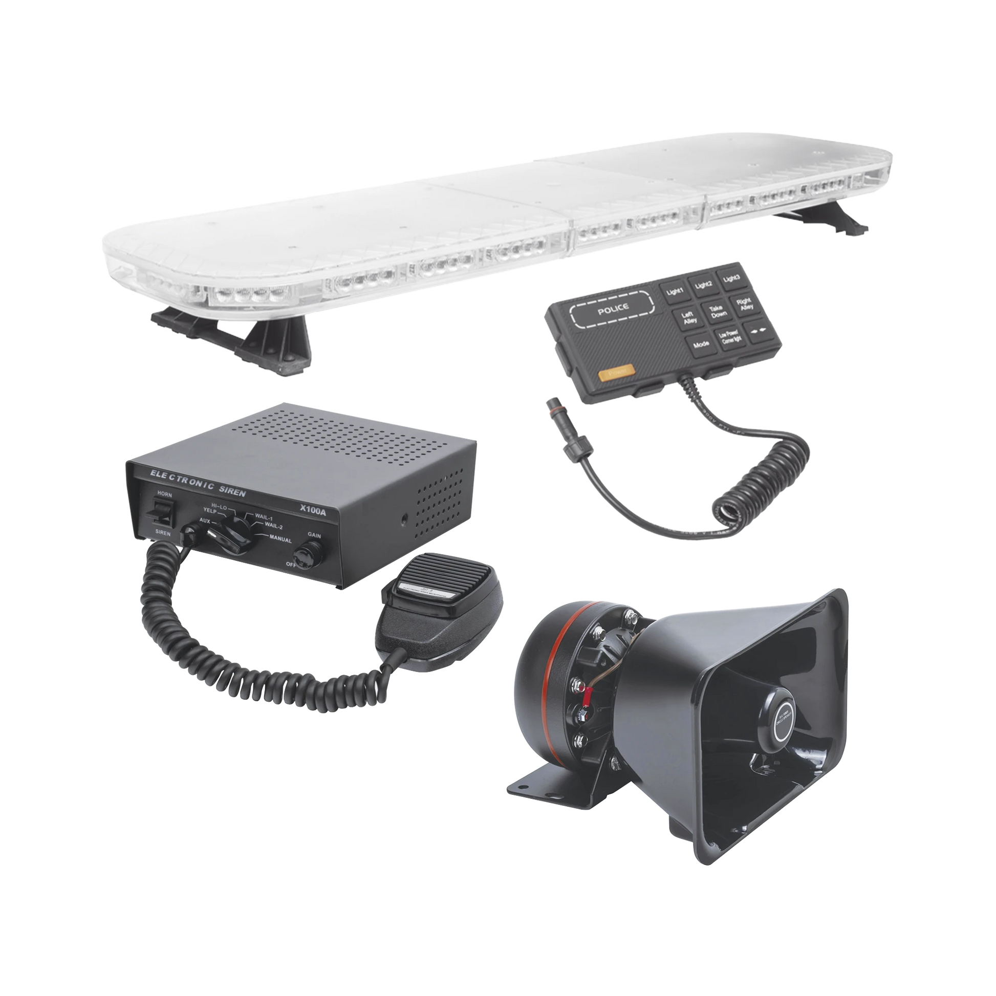 KIT BÁSICO PARA EQUIPAMIENTO DE UNIDADES DE SEGURIDAD PÚBLICA-Torretas-EPCOM INDUSTRIAL SIGNALING-Bsai Seguridad & Controles