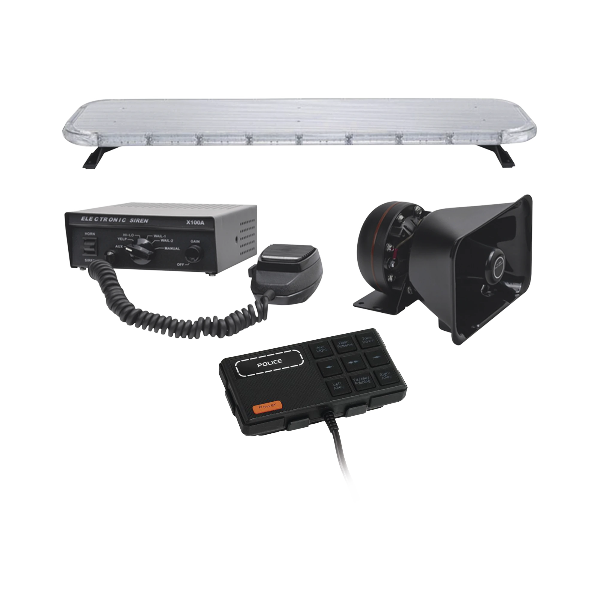 KIT BÁSICO PARA EQUIPAMIENTO DE UNIDADES DE SEGURIDAD PÚBLICA-Torretas-EPCOM INDUSTRIAL SIGNALING-Bsai Seguridad & Controles