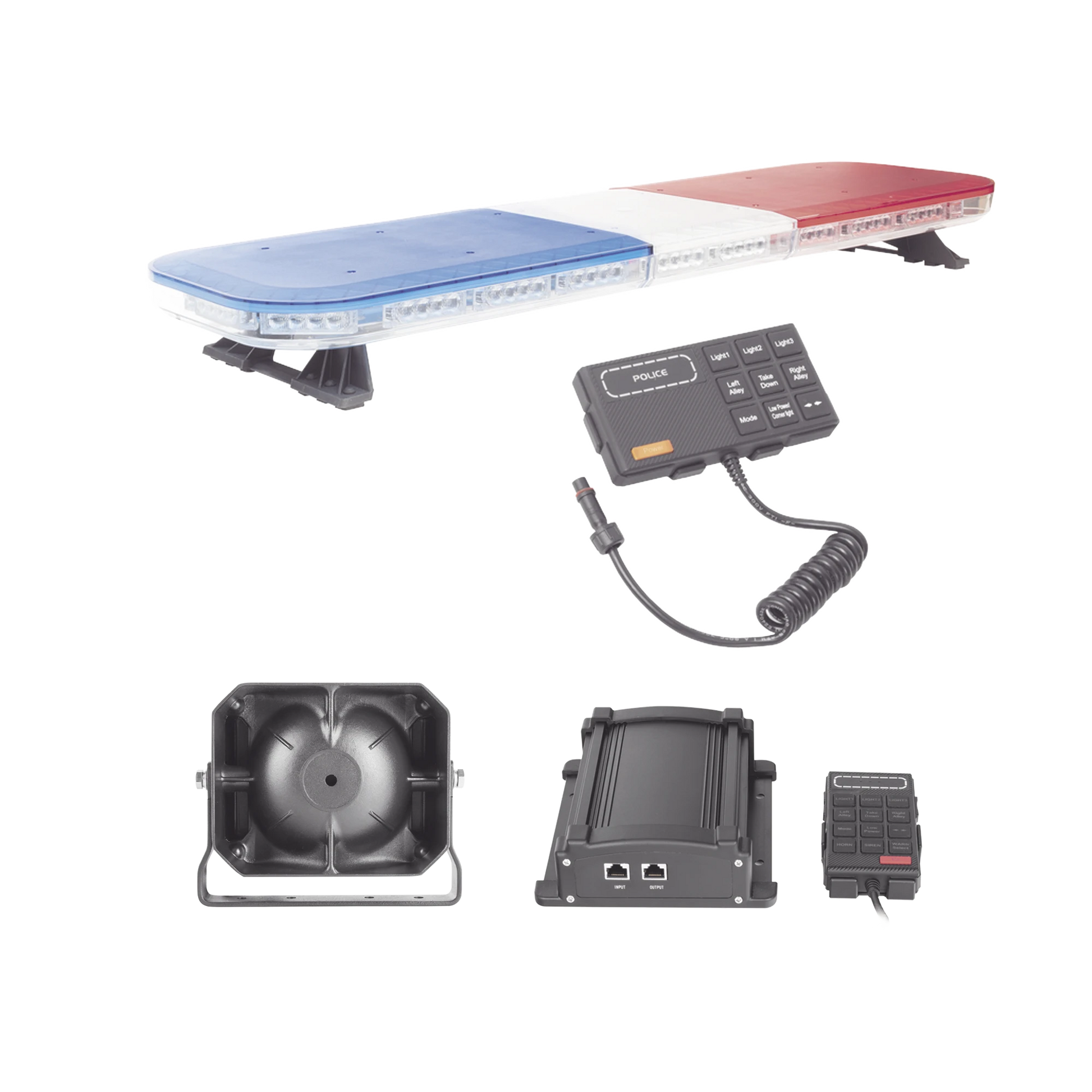 KIT BÁSICO PARA EQUIPAMIENTO DE UNIDADES DE SEGURIDAD PÚBLICA-Barras de Luz / Torretas Vehiculares-EPCOM INDUSTRIAL SIGNALING-Bsai Seguridad & Controles