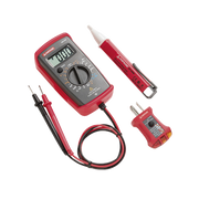 KIT BÁSICO PARA INSTALADORES Y ELECTRICISTAS, CON MULTÍMETRO, DETECTOR DE TENSIÓN SIN CONTACTO, Y COMPROBADOR DE FASE-Ferreteria-AMPROBE-Bsai Seguridad & Controles