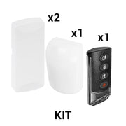 KIT BÁSICO SENSORES INALÁMBRICOS - INCLUYE 2 CONTACTOS MAGNÉTICOS, 1 PIR Y 1 LLAVERO - COMPATIBLES CON HONEYWELL Y PRO4GLTEM-Accesorios Automatizacion e Intrusion-SFIRE-Bsai Seguridad & Controles
