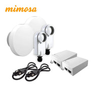 KIT C5XN5X12KIT-SM MIMOSA 2 RADIOS C5X IP67 / 2 ANTENAS N5X12 DE 12 DBI / INYECTOR POE 24V 12W / 2 CABLES DE CORRIENTE-Enlaces-MIMOSA-Bsai Seguridad & Controles