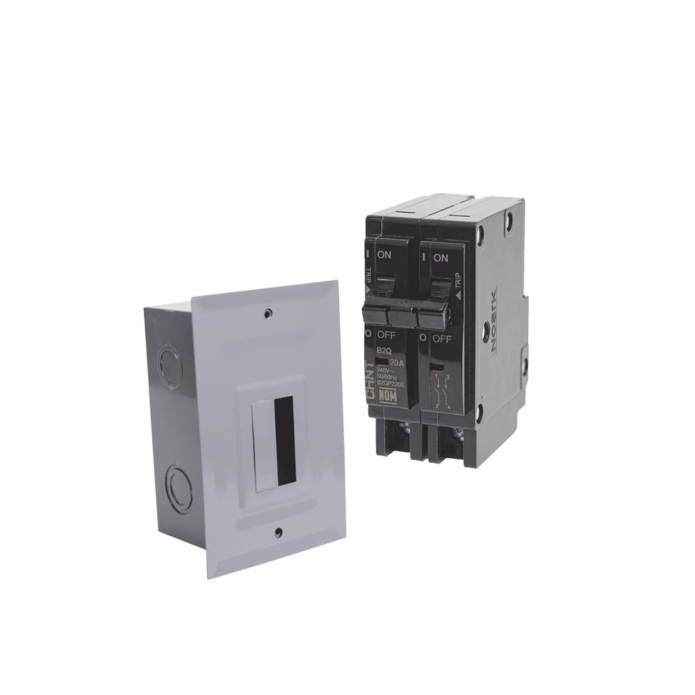 KIT CENTRO DE CARGA PARA EMPOTRAR CON 1 INTERRUPTOR TÉRMICO DE 2 POLOS, 30AMP 120/240VCA 10KA.-CHINT-Bsai Seguridad & Controles