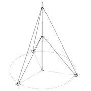 KIT CON MÁSTIL TELESCÓPICO DE 3 M CON ACCESORIOS DE INSTALACIÓN (NO INCLUYE RETENIDA).-Antenas-SYSCOM TOWERS-Bsai Seguridad & Controles