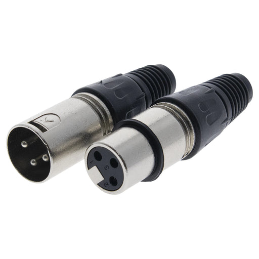 KIT CONECTOR XLR HEMBRA + XLR MACHO, IDEAL PARA CONEXIONES DE MICRÓFONOS, MEZCLADORAS, EQUIPO DE AUDIO PROFESIONAL-Audio, Video y Voceo-EPCOM PROAUDIO-EP-XLRKIT-Bsai Seguridad & Controles