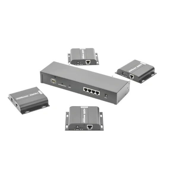 KIT DE 1 ENTRADA X 4 SALIDAS 4K X 2K HDMI POR CABLE CAT 6 A 120 METROS-Accesorios Videovigilancia-EPCOM TITANIUM-Bsai Seguridad & Controles