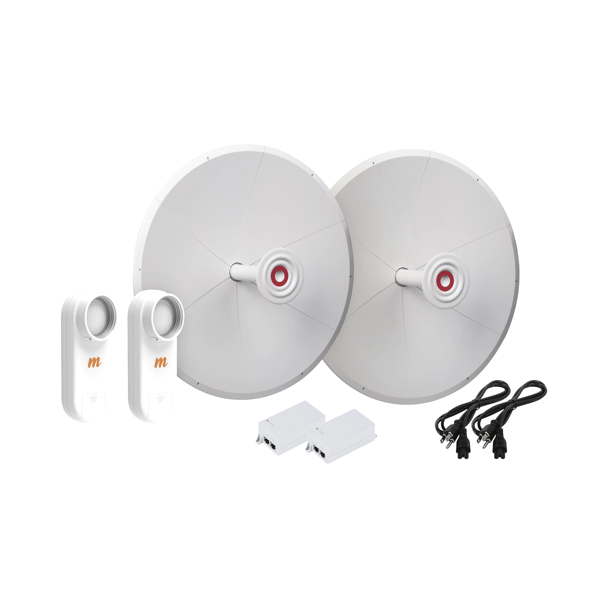 KIT DE 2 RADIOS C5X CON ANTENAS TXPD30C5X (25 DBI), RANGO DE FRECUENCIA EXTENDIDA (4.9 A 6.4 GHZ), INCLUYE INYECTOR POE Y CABLE DE ALIMENTACIÓN-Enlaces PtP y PtMP-MIMOSA NETWORKS-Bsai Seguridad & Controles