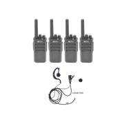 KIT DE 2 RADIOS TX600DUO CON 4 TXEHK-Radios Comerciales TXPRO-TXPRO-Bsai Seguridad & Controles